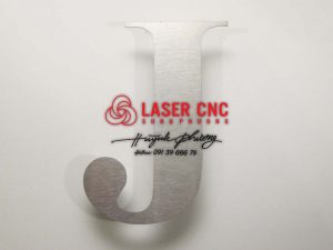 chữ inox xước trắng