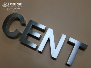 Chữ inox xước