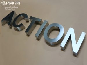 Chữ inox xước